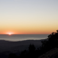 Sunset over the Pacific Ocean, from the Vista Point