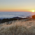 Sunset over Long Ridge Open Space Preserve