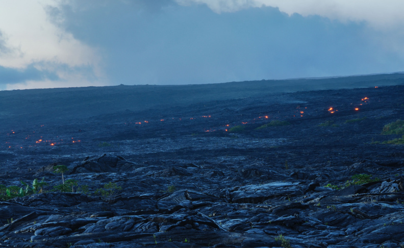 Lava from Hawaii's Kilauea volcano