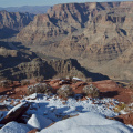 Looking down on the Colorado River from Guano Point, Grand Canyon West