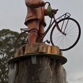 A strange statue, near the town of Railton