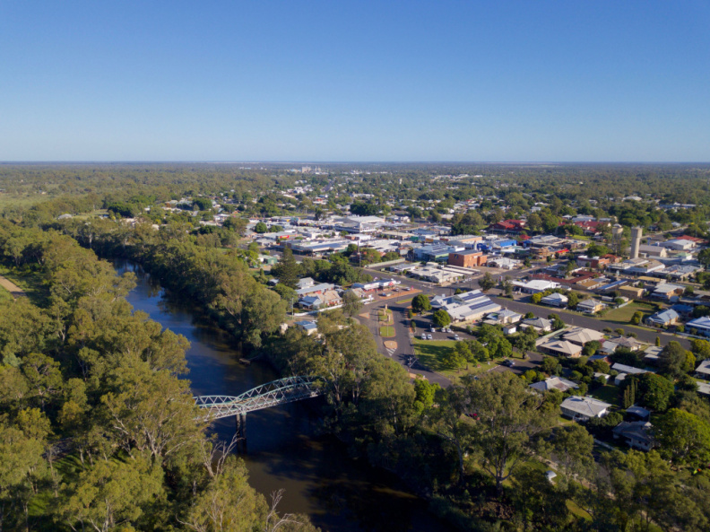 Goondiwindi (across the Macintyre River, from NSW)