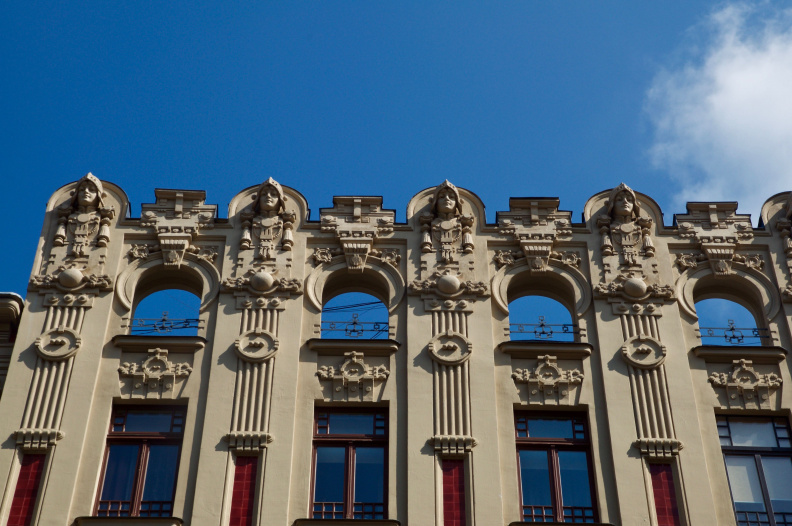 Early 20th-Century 'Art Nouveau' architecture in Riga