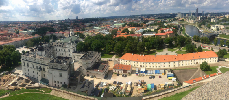Panorama from Vilnius Castle