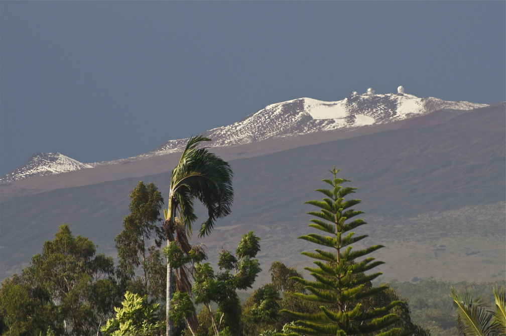 Snow-capped Mauna Kea