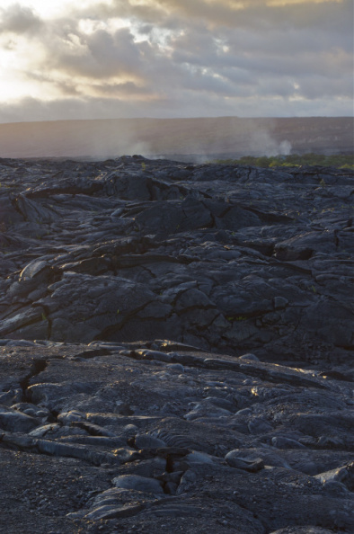 The lava in the foreground was laid down less than 3 weeks earlier