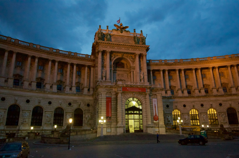 Hofburg Palace, Vienna, at dusk