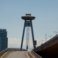 The 'UFO Bridge', Bratislava, Slovakia