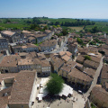 No, not a drone photo; a photo from the top of a church tower - in Saint-Émilion