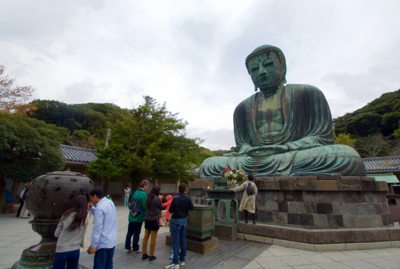 The 'Great Buddha' (Daibutsu) in Kamakura