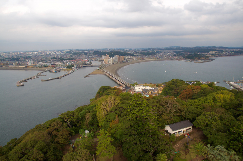 Looking back from Enoshima Island
