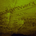 180-year-old graffiti inside Mammoth Cave