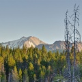 Lassen Peak and Chaos Crags at dusk