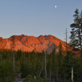 Sunset (and moonrise) at Chaos Crags