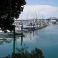 Auckland Harbour Bridge from Westhaven Marina