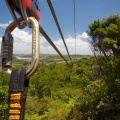 About to go down a zip line! - on Waiheke Island, Auckland