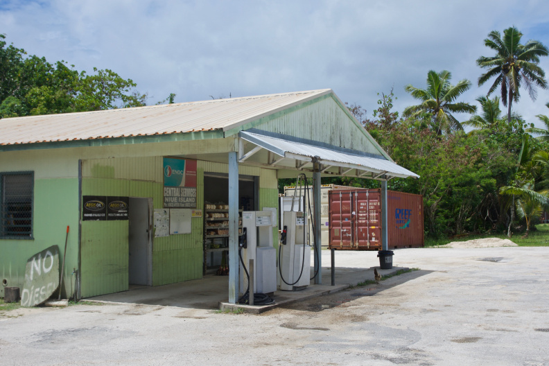 The only petrol (gas) station in the nation of Niue 