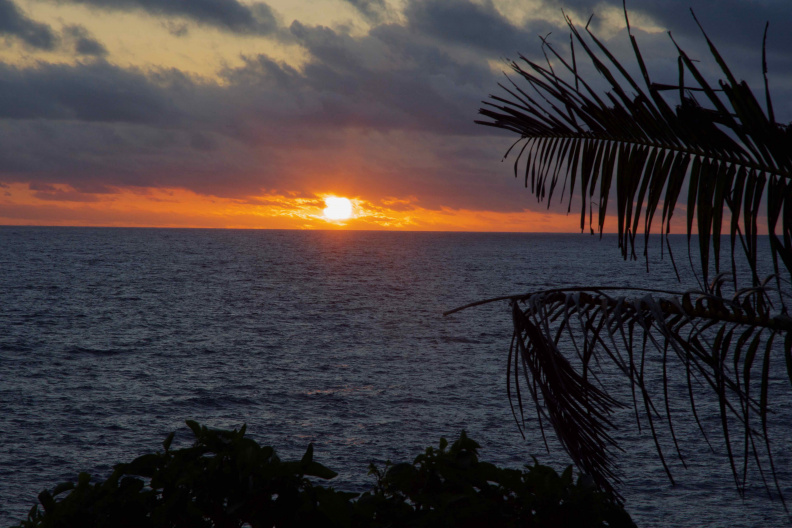 Niue's in the UTC-11:00 time zone, so I was one of the last in the world to see the sunset each day.