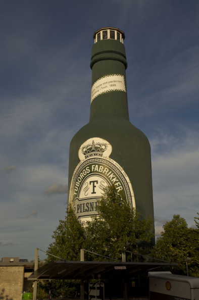Giant Tuborg bottle - near Copenhagen, Denmark