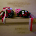 Graves of Pierre and Marie Curie (in the basement of the Pantheon)