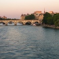 Île de la Cité (on the Seine) at sunset, from the Pont des Arts