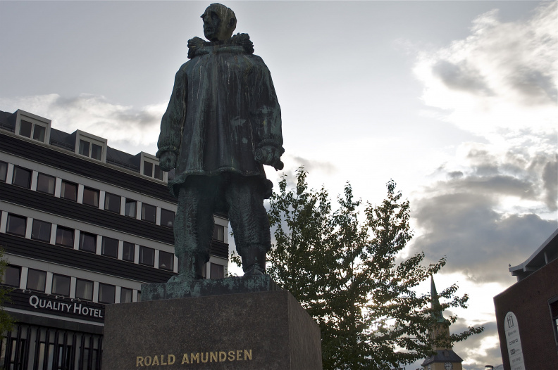 Tromsø, Norway (statue of Roald Amundsen)