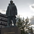 Tromsø, Norway (statue of Roald Amundsen)