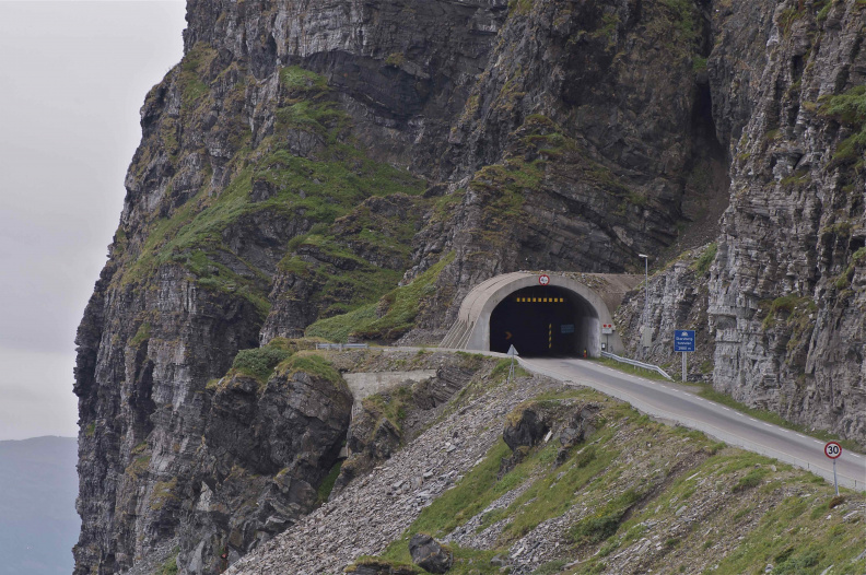 One of the many road tunnels in Norway. (This one is about 3km long; I've seen some as long as 7km.)