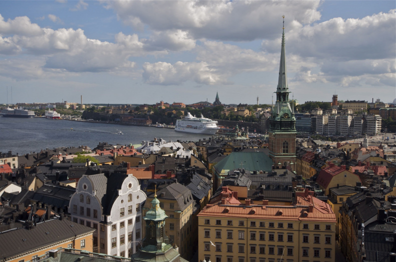 Gamla Stan (Old Town), Stockholm, Sweden - from the top of Storkyrkan