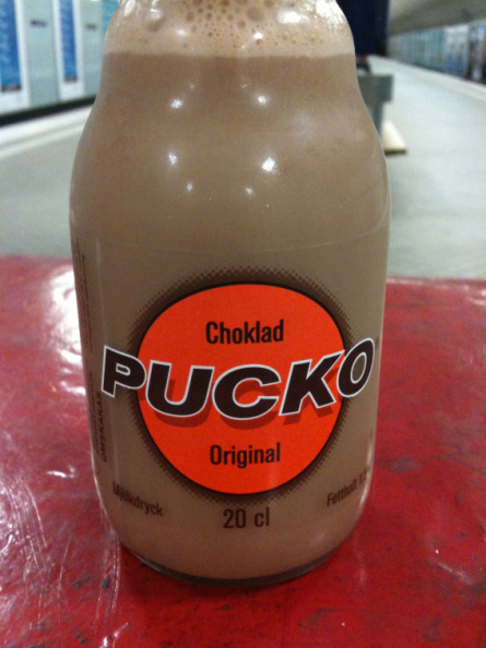 Not the most reassuring-sounding name for chocolate milk, but it actually tasted quite good 