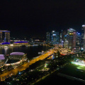 Marina Bay and Downtown skyline at night