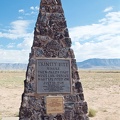 At the 'Trinity Site', New Mexico, where the first atom bomb was tested in July 1945.