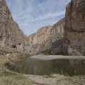 Boquillas Canyon, Big Bend National Park, Texas.  (The U.S. is on the left; Mexico is on the right.)
