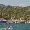 Tourist yachts moored at Üçaǧiz