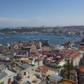 View of Sultanahmet, the Golden Horn, and the Galatia Bridge, from Galatia Tower