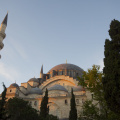 The Süleymaniye Mosque at sunset