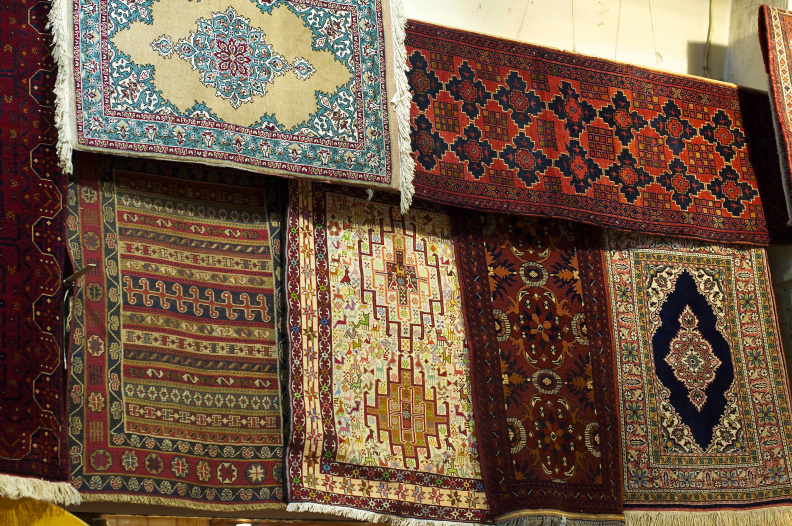 Carpets for sale, inside the 'Grand Bazaar'