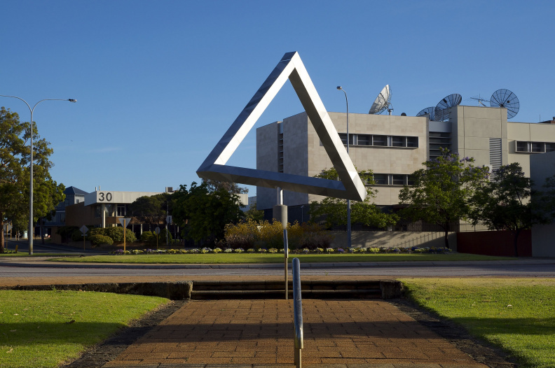 Penrose "Impossible Triangle" sculpture, Perth