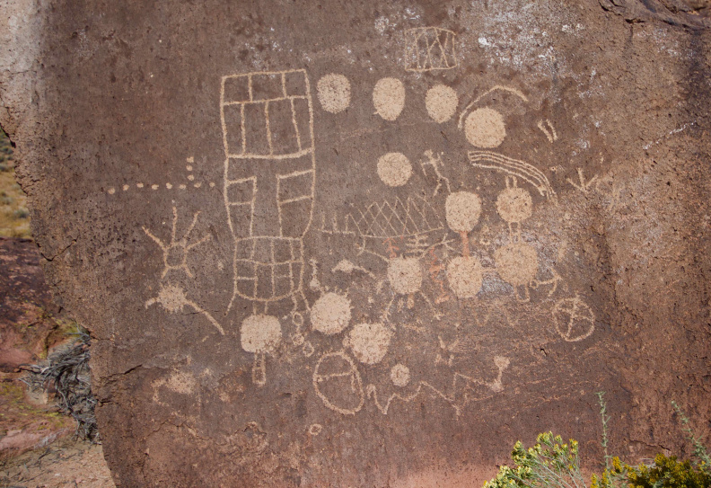 Native American Petroglyphs near Bishop - '13 Moons'