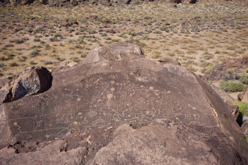 Native American Petroglyphs near Bishop - 'Sky Rock'