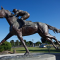 Statue of Phar Lap at Temuka (where he was foaled)