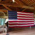 A 37-star US flag, at the Fort Larned National Historic Site, Kansas