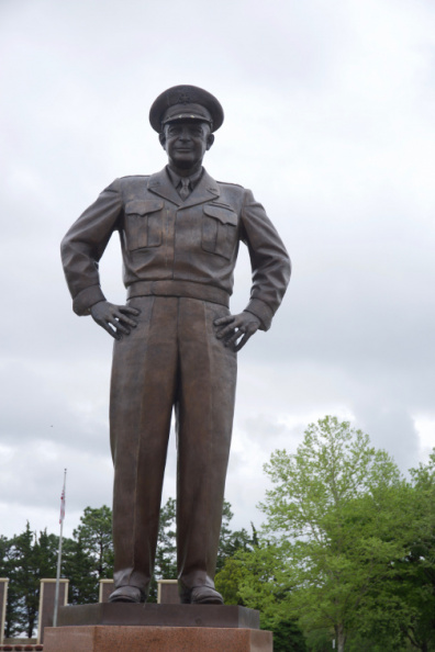 Statue of Dwight Eisenhower (at his Presidential Museum), Abilene, Kansas