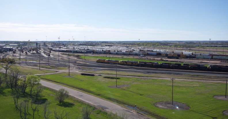 Bailey Yard - the world's largest rail yard - near North Platte, Nebraska