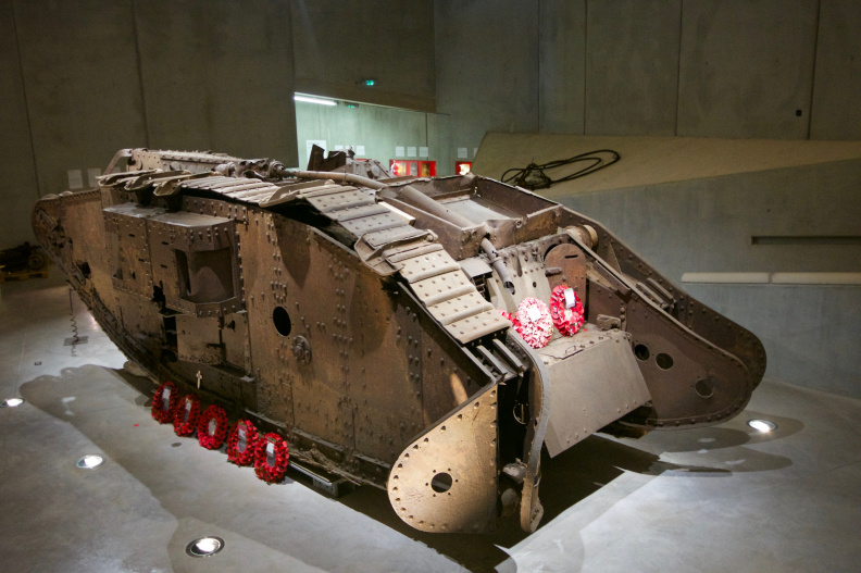 The sole surviving tank from the WWI Battle of Cambrai in 1917