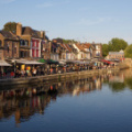 Quai Bélu, Amiens, at sunset