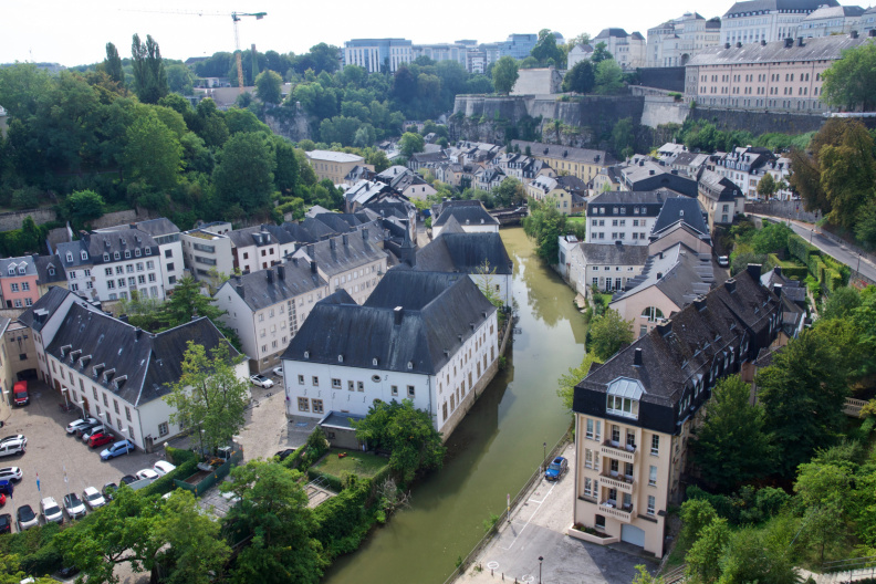 View from the "Bock Casemates", Luxembourg City