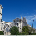 Notre Dame cathedral, Paris - being renovated after its fire