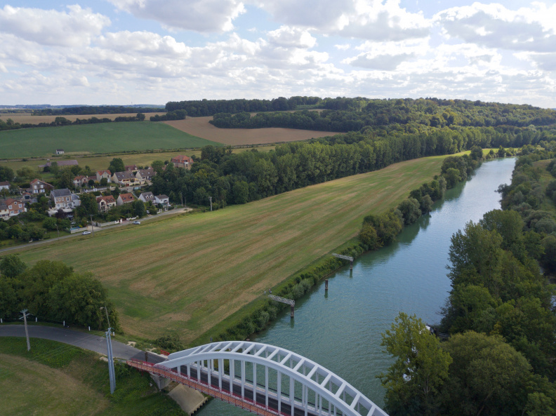 The Marne River, from above 49 Degrees North, 3 Degrees East