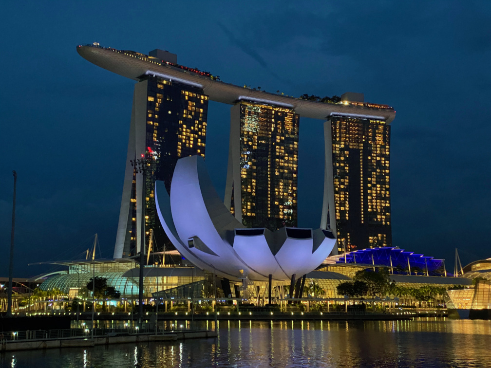 ArtScience Museum and the Marina Bay Sands Hotel 
